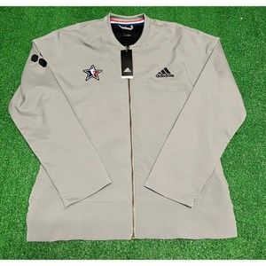 Adidas NBA 2017 All Star Game Full Zip Jacket Grey Men’s Size Large‎ NEW